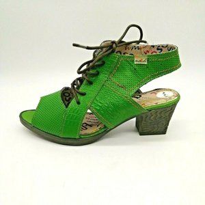 Maia Layered Cutout Lace Up Heeled Sandal ‎ EUR 41 NEW